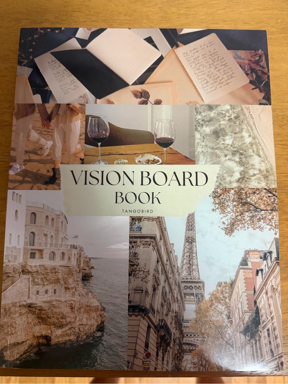 TANGO BIRD Vision Board Book - Neutral Collage Cover New